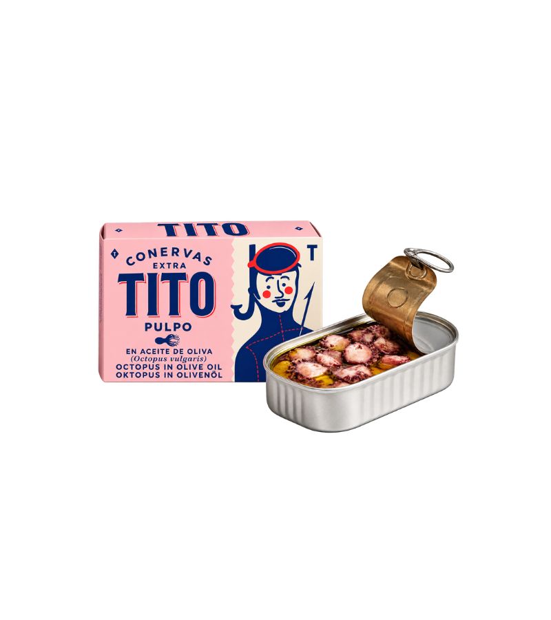 Pulpo en aceite de oliva