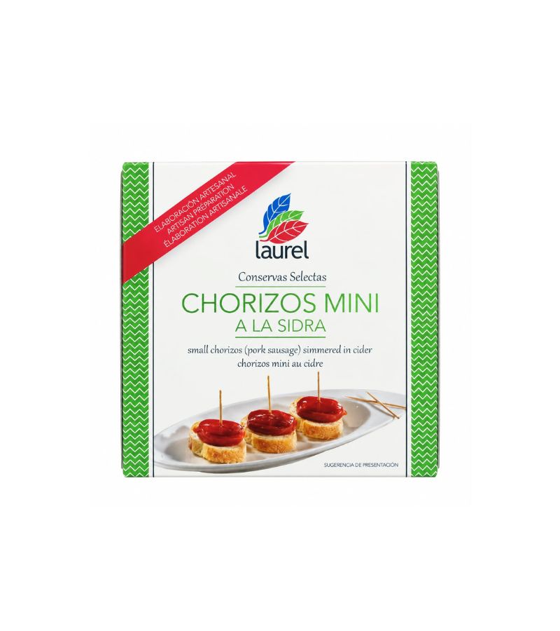 Chorizos mini a la sidra